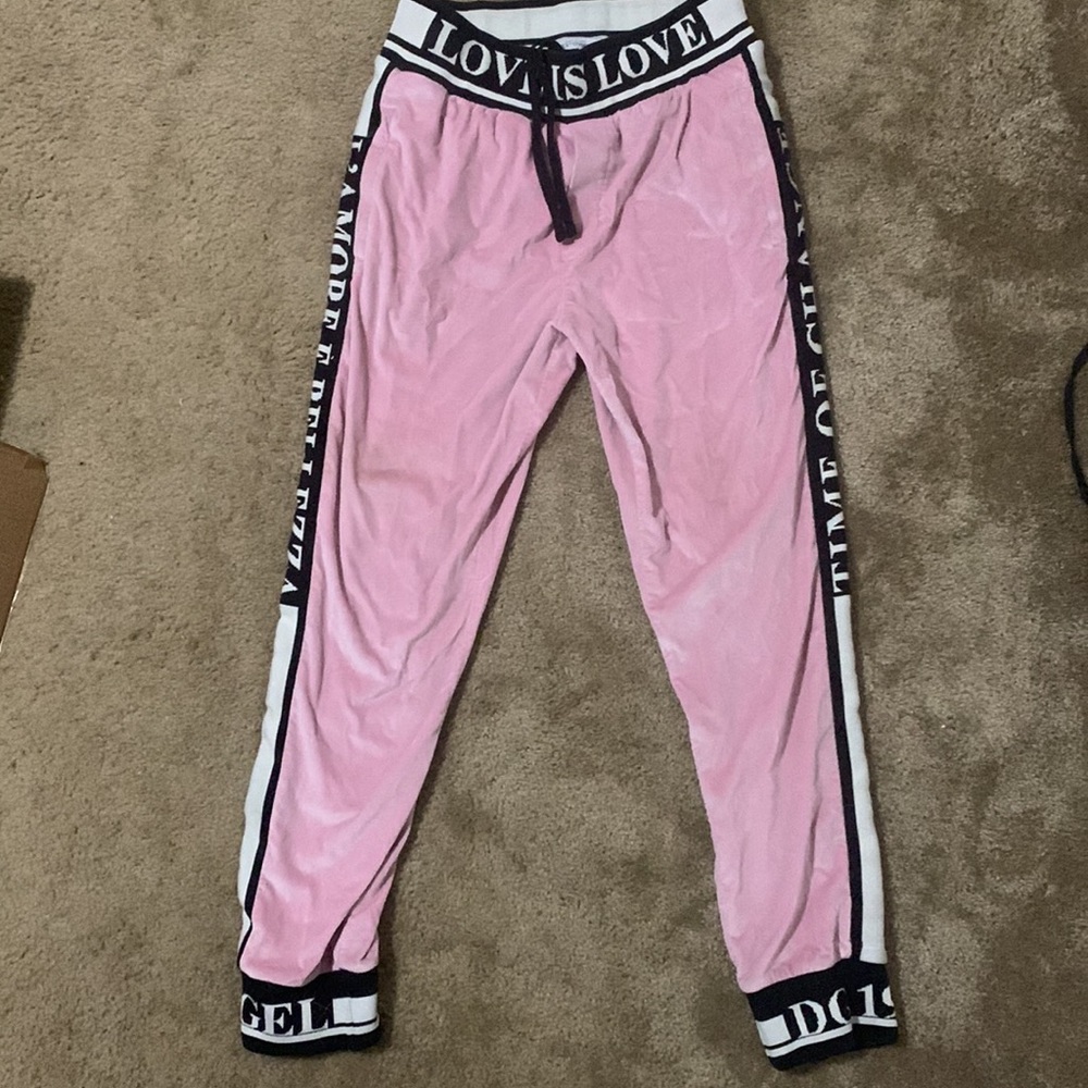 Dolce & Gabbana -Trouser - Cotton Pink Abstract for Women or men, Never Worn